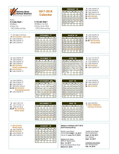 Vasd Calendar